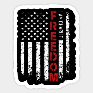 FREEDOM I AM Charlie Kirk Sticker